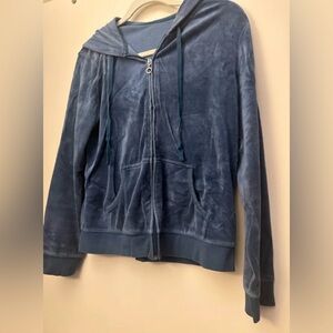 New York & Company Blue Velvet Jacket